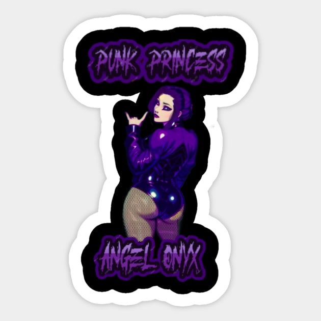 Angel onyx punk Princess anime v1 Sticker by Angel Onyx merch